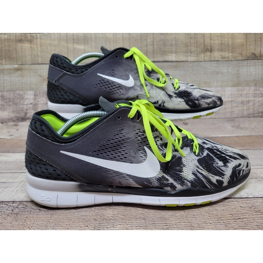 Nike Free 5.0 TR Fit 5 Women’s Running Shoes Sneakers Black Volt Size 12